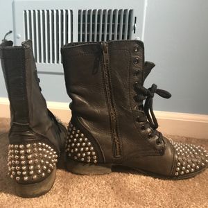 Steve Madden Stud Combat Boots